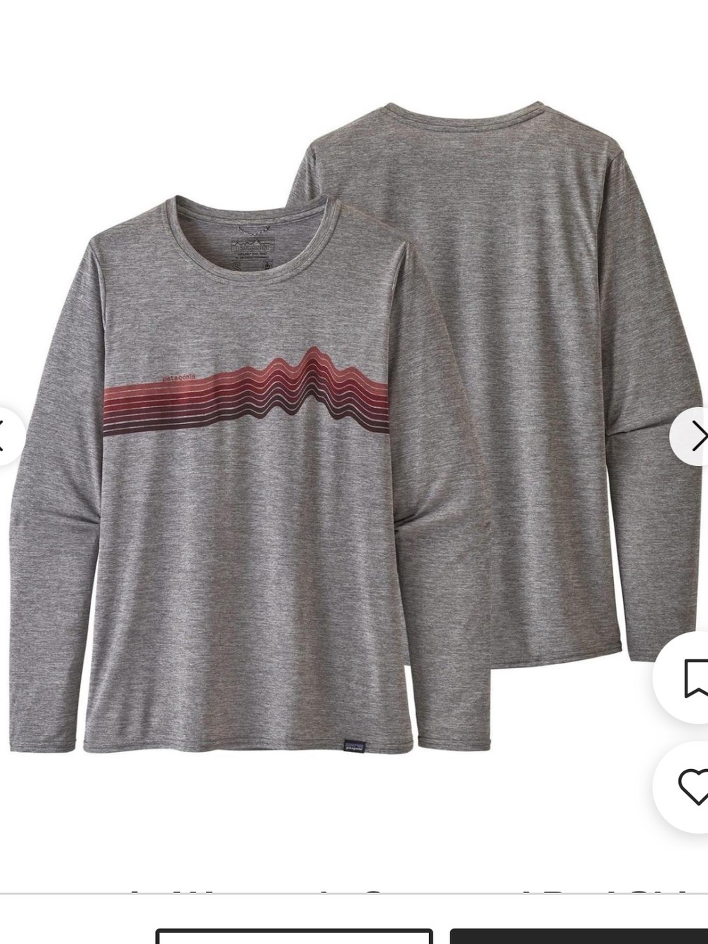 Patagonia Women’s Capilene Long Sleeve Shirt Mountain Graphic